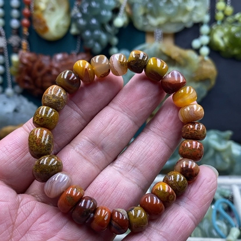 【闪购商品】未镶嵌手链战国红玛瑙/玉髓