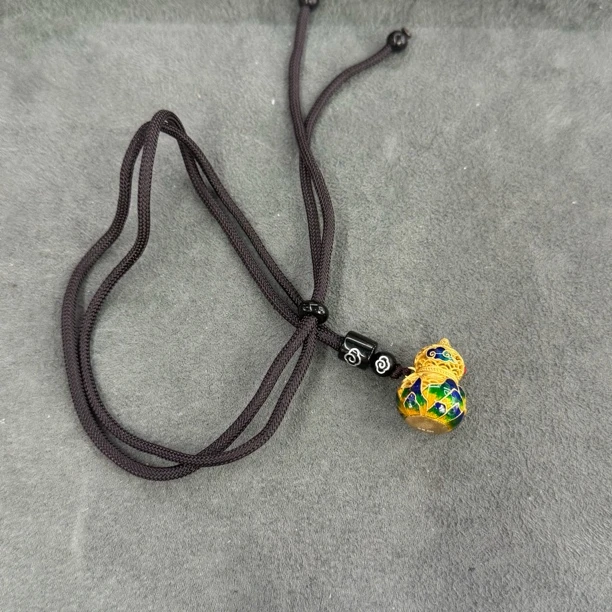 吊坠足银布艺 足银葫芦吊坠一个-3424