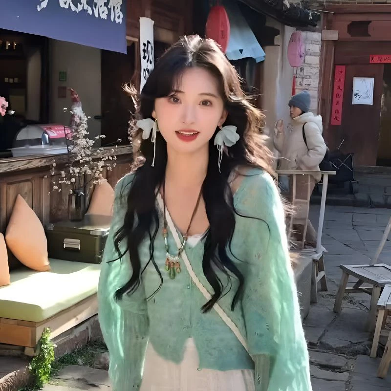 镂空针织衫开衫女春夏高级感配裙子宽松外搭上衣毛衣披肩罩衫外套