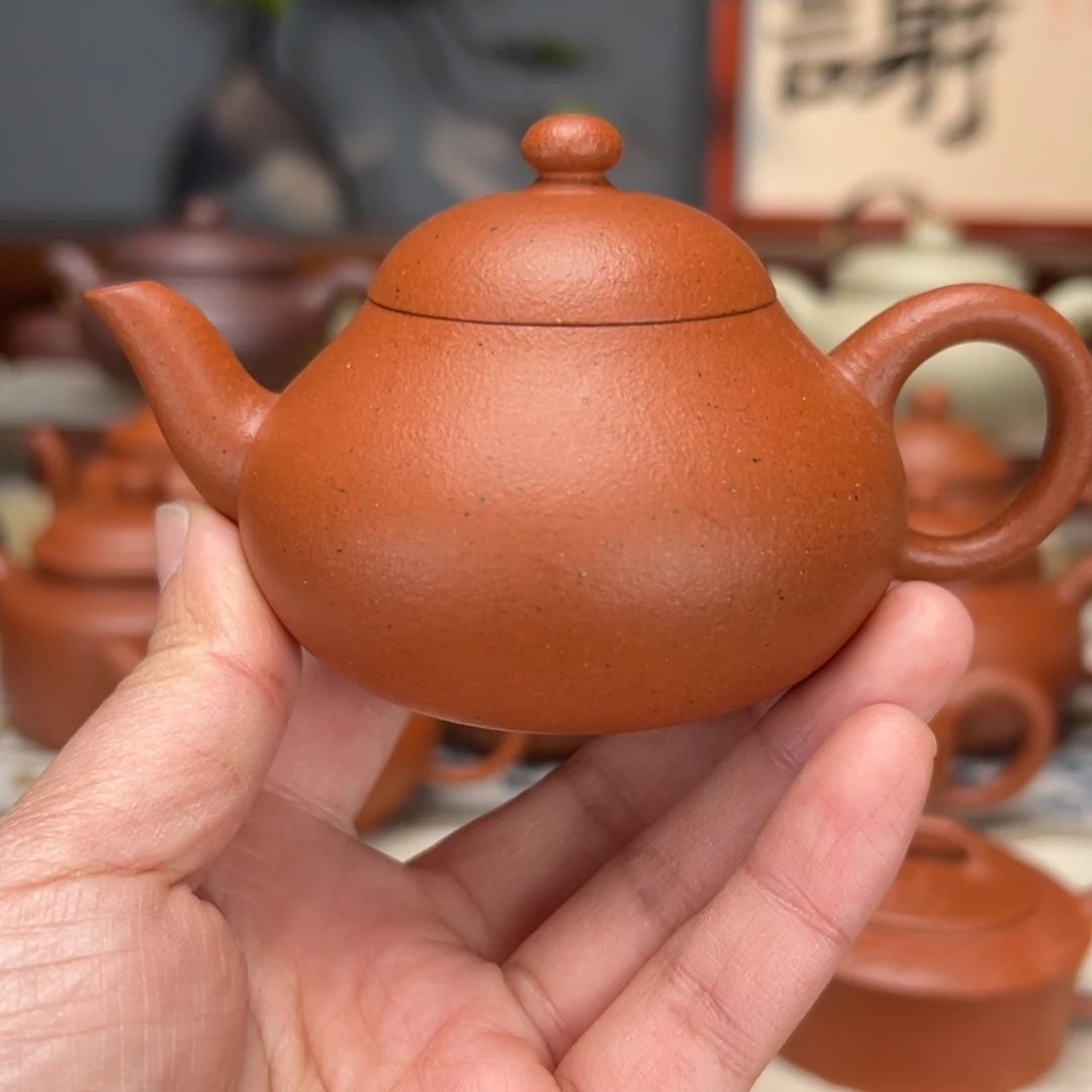 紫砂茶壶宝山红泥120