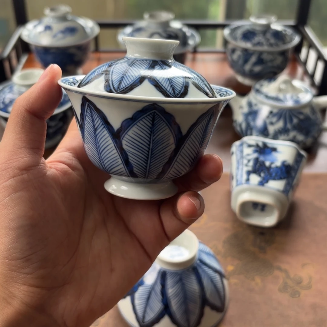 摆件景德镇手绘茶器瑕