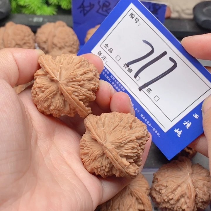 把件桃核41全品白狮子717号牌