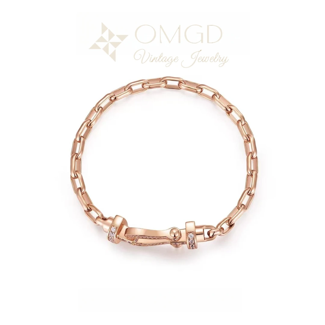 铜合金合成锆石手链 【A1186】手链 轻奢时尚设计款-MS