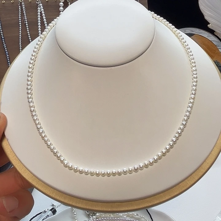 颈饰钛钢淡水珍珠
