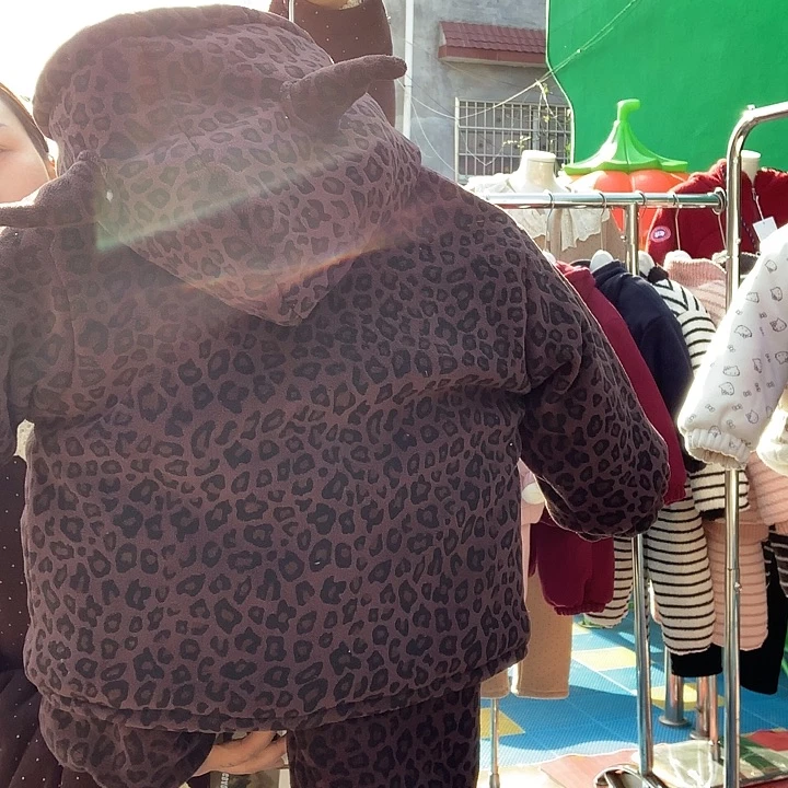 120豹纹款睡衣120