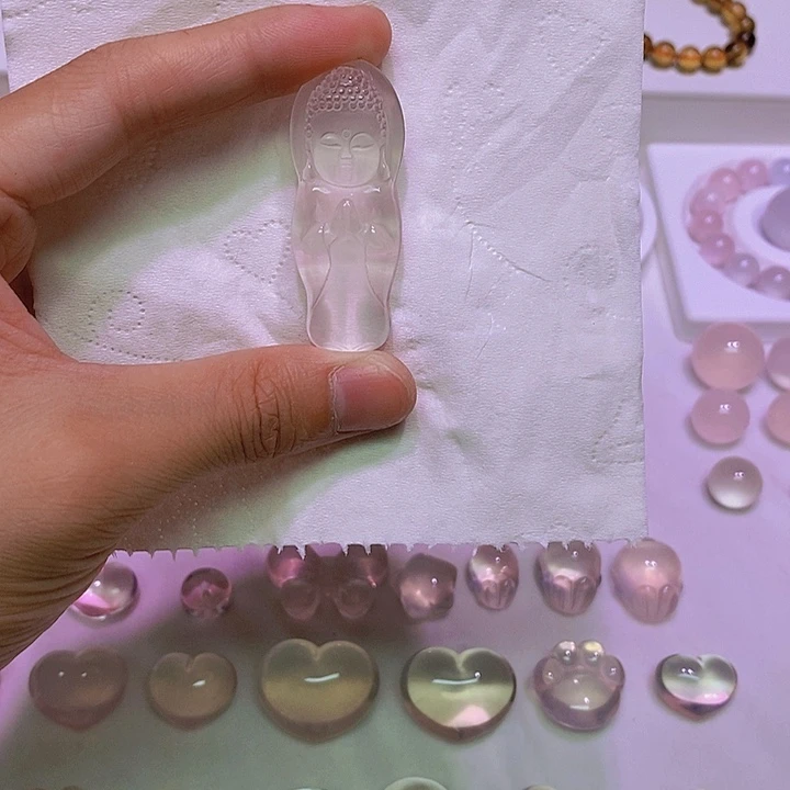 颈饰未镶嵌芙蓉石宝宝佛全净体吊坠