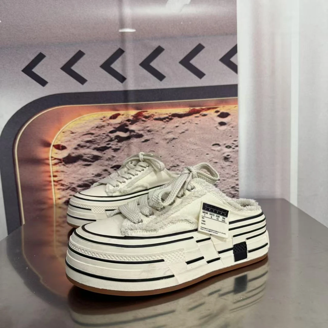 9919-1春夏新款2025圆头系带韩版简约休闲板鞋潮流百搭ins