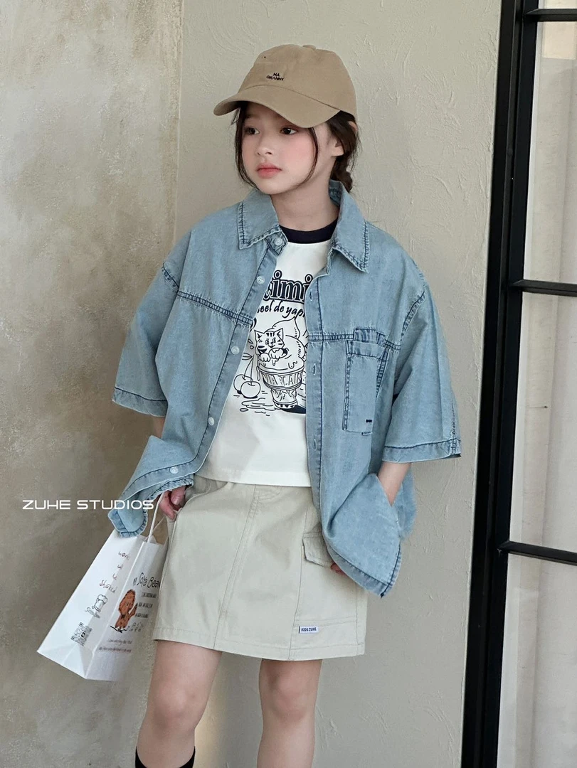 馨艺潮童91261休闲工装半裙