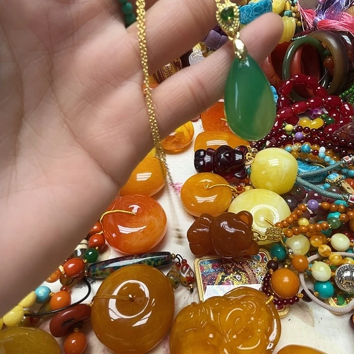 树脂制品1858绿色水滴