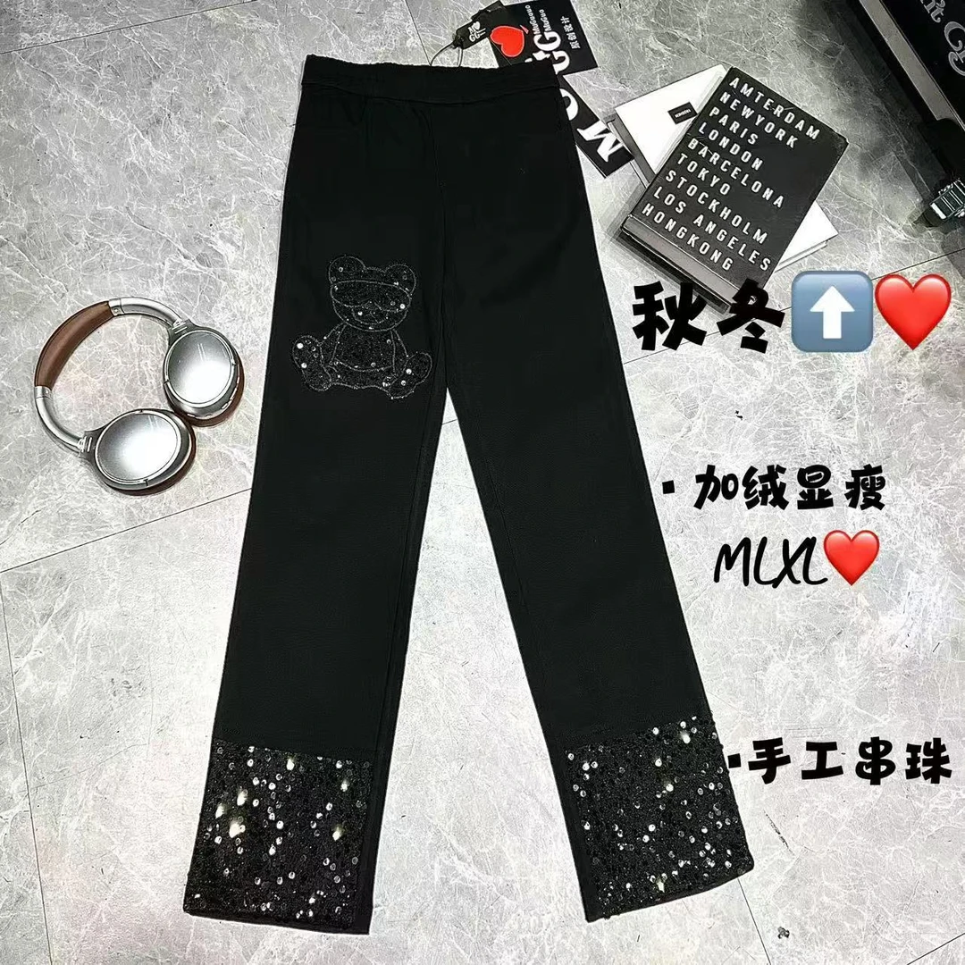 【娜娜推荐】L68793潮牌设计师百搭重工拼接裤