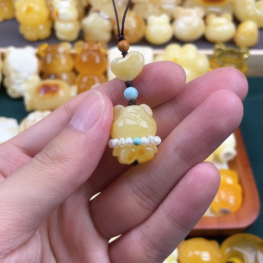 琥珀裸石未镶嵌蜜蜡