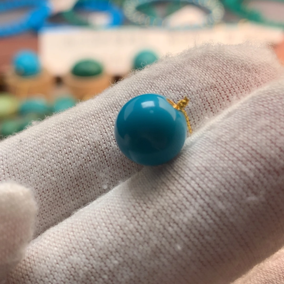 绿松石未镶嵌挂件10m