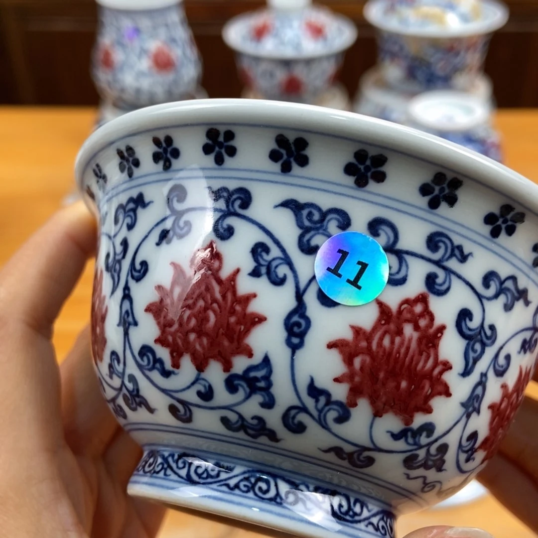 手绘现代茶具非古董