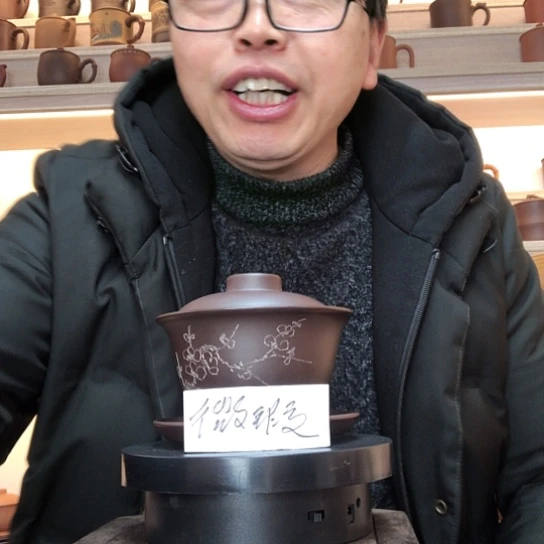 紫泥茶杯么****朵盖碗容量220
