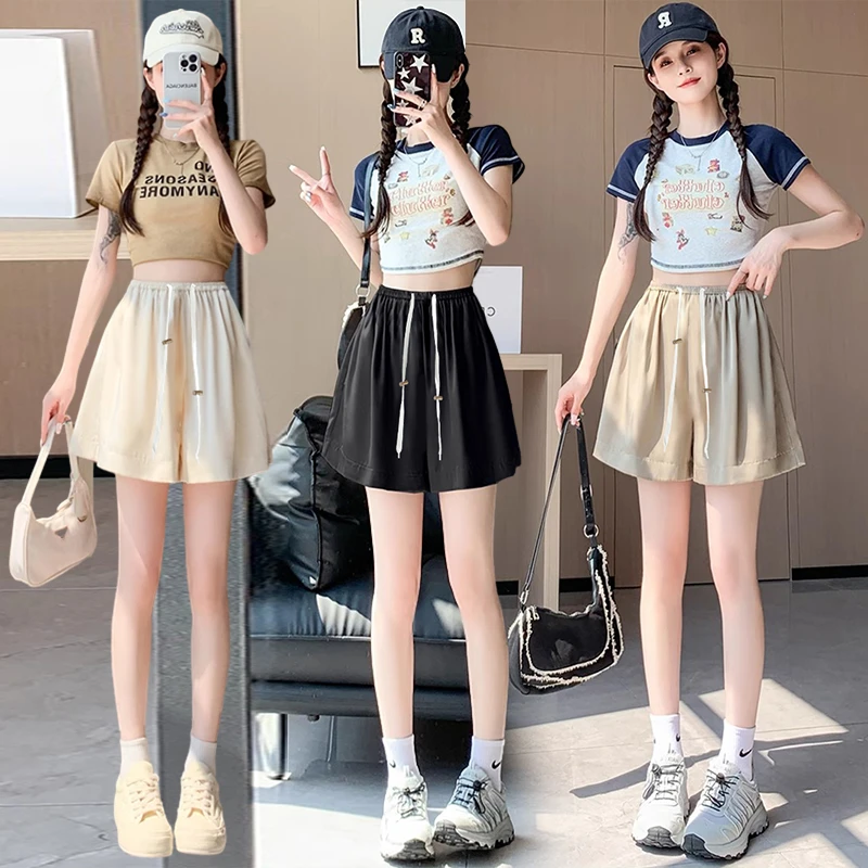 孕妇山本短裤2025新款夏季薄款冰丝五分裤宽松显瘦无托腹阔腿裤子