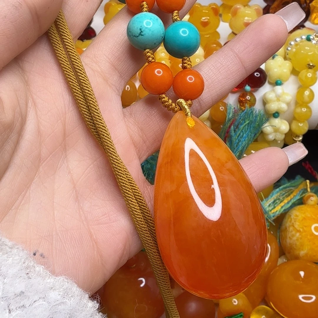 晨****非金属水滴毛衣链120