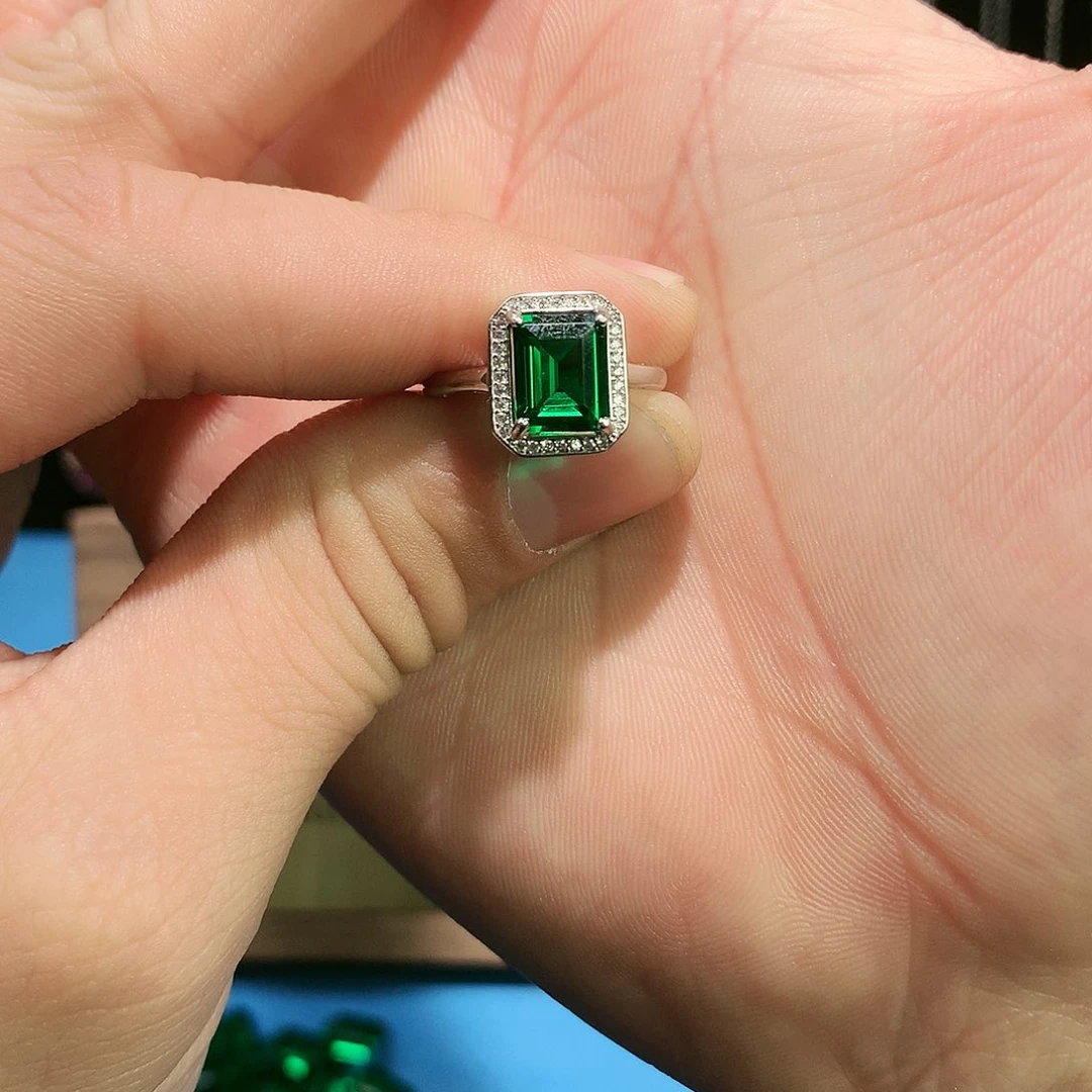 透辉石戒指银S925镶嵌11111111111