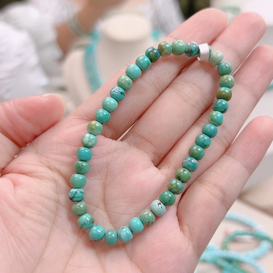 绿松石未镶嵌福利油绿单圈