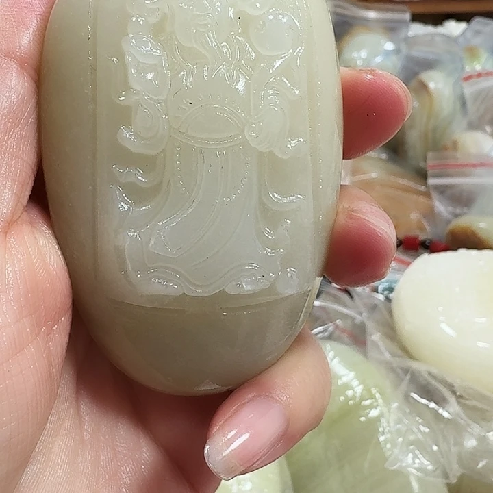 无***入砖雕石头手把件不退不换