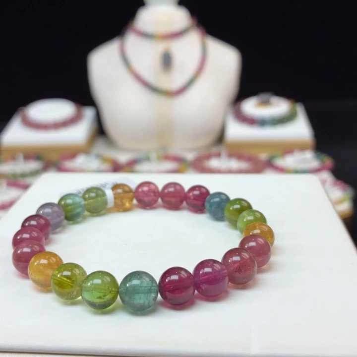 未镶嵌手链碧玺8.8mm±