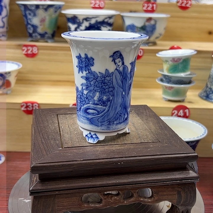 六**爪手绘陶瓷手工内口5.7高9