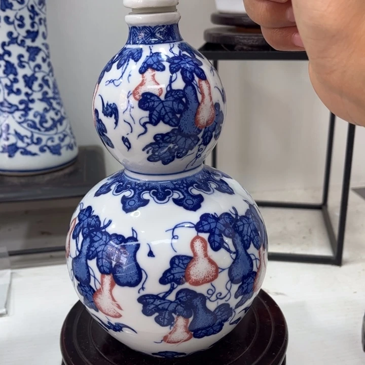 景德镇陶瓷花瓶摆件瑕疵