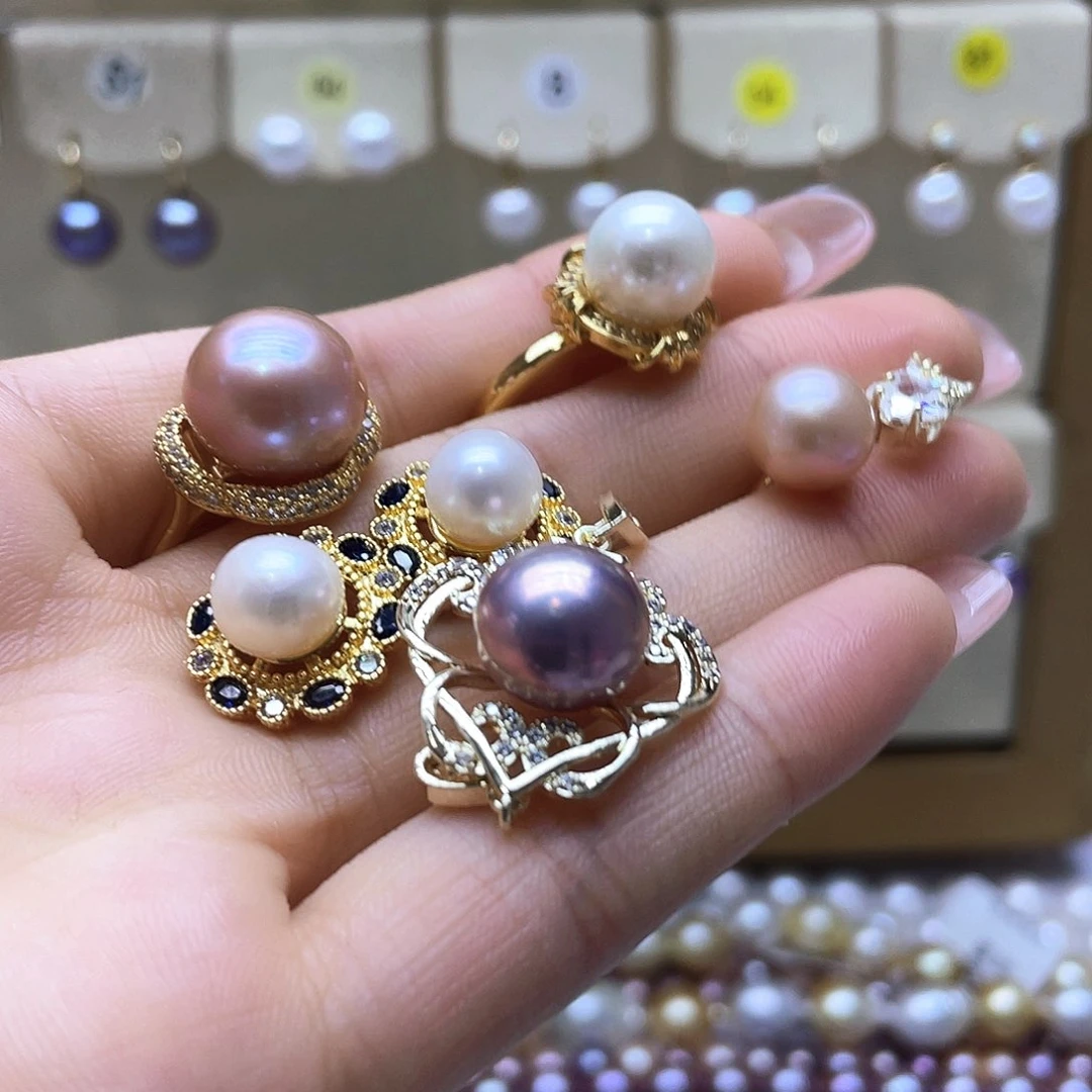 海水珍珠颈饰银S925镶嵌