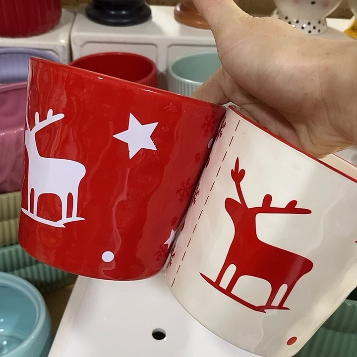 摆件陶盆有孔 瑕疵介意勿拍