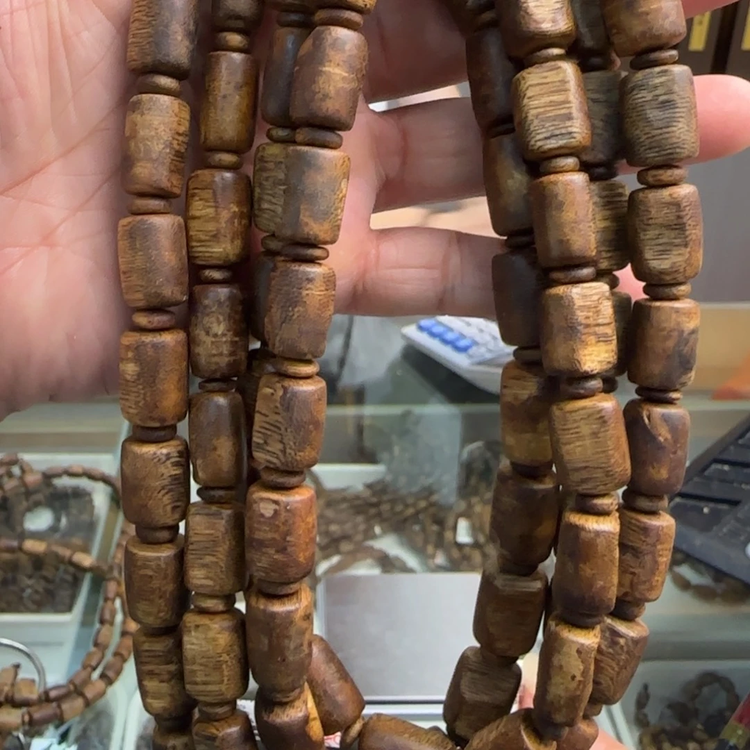 沉香手串多样性发1条白棋板头高货45克