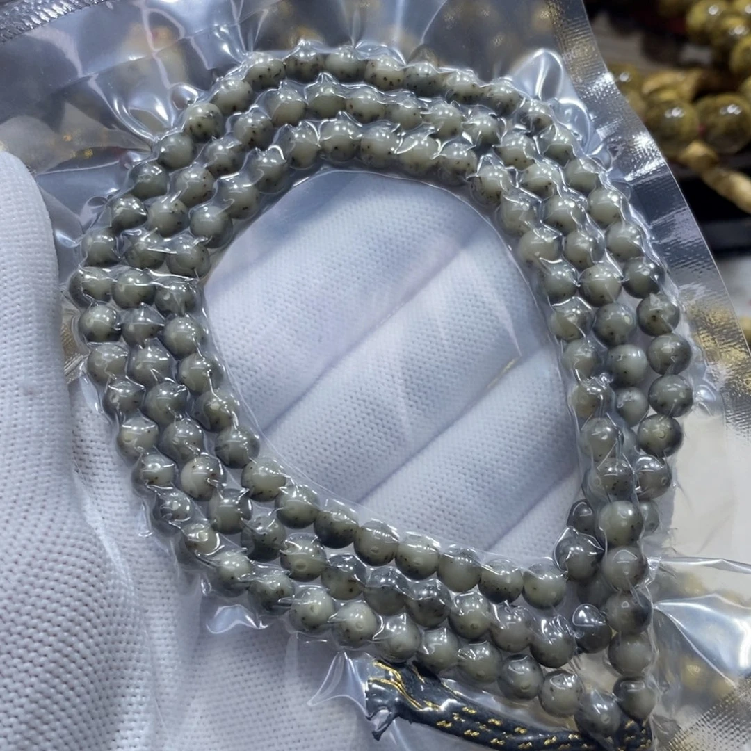 星月菩提手串绿冰6圆高货