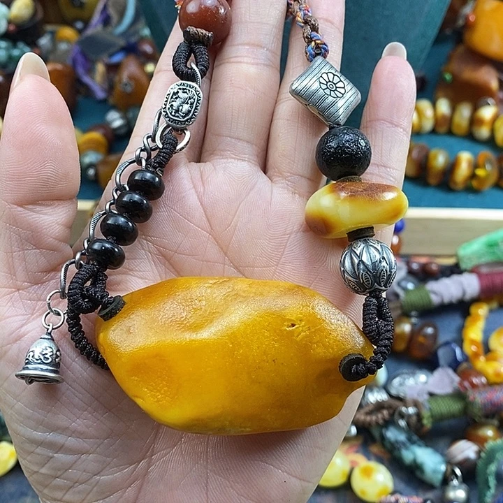 蜜蜡未镶嵌项链项链