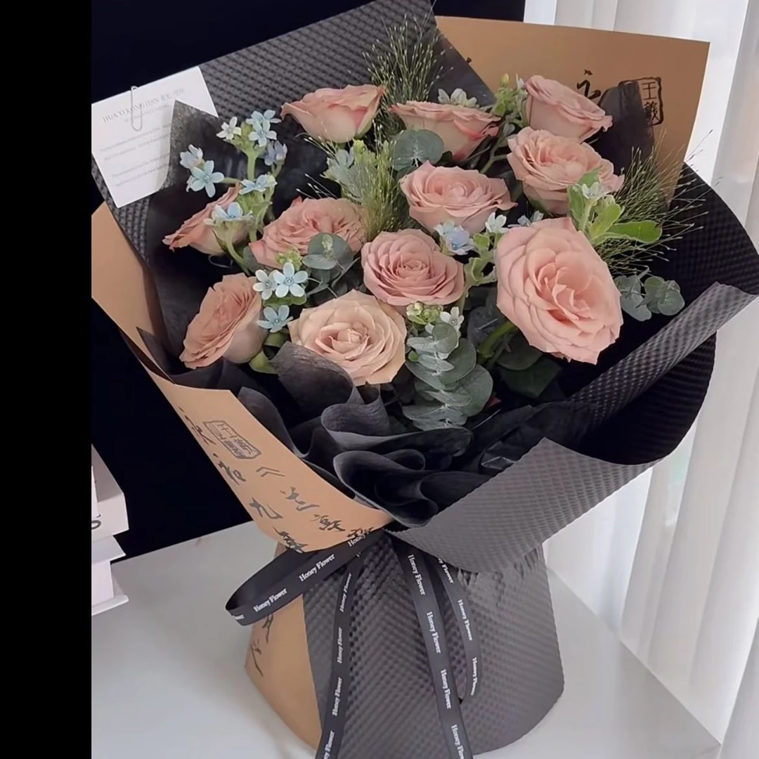 【中国风卡布奇诺】11支卡布奇诺混搭花束送领导送女友送同事花店送花上门