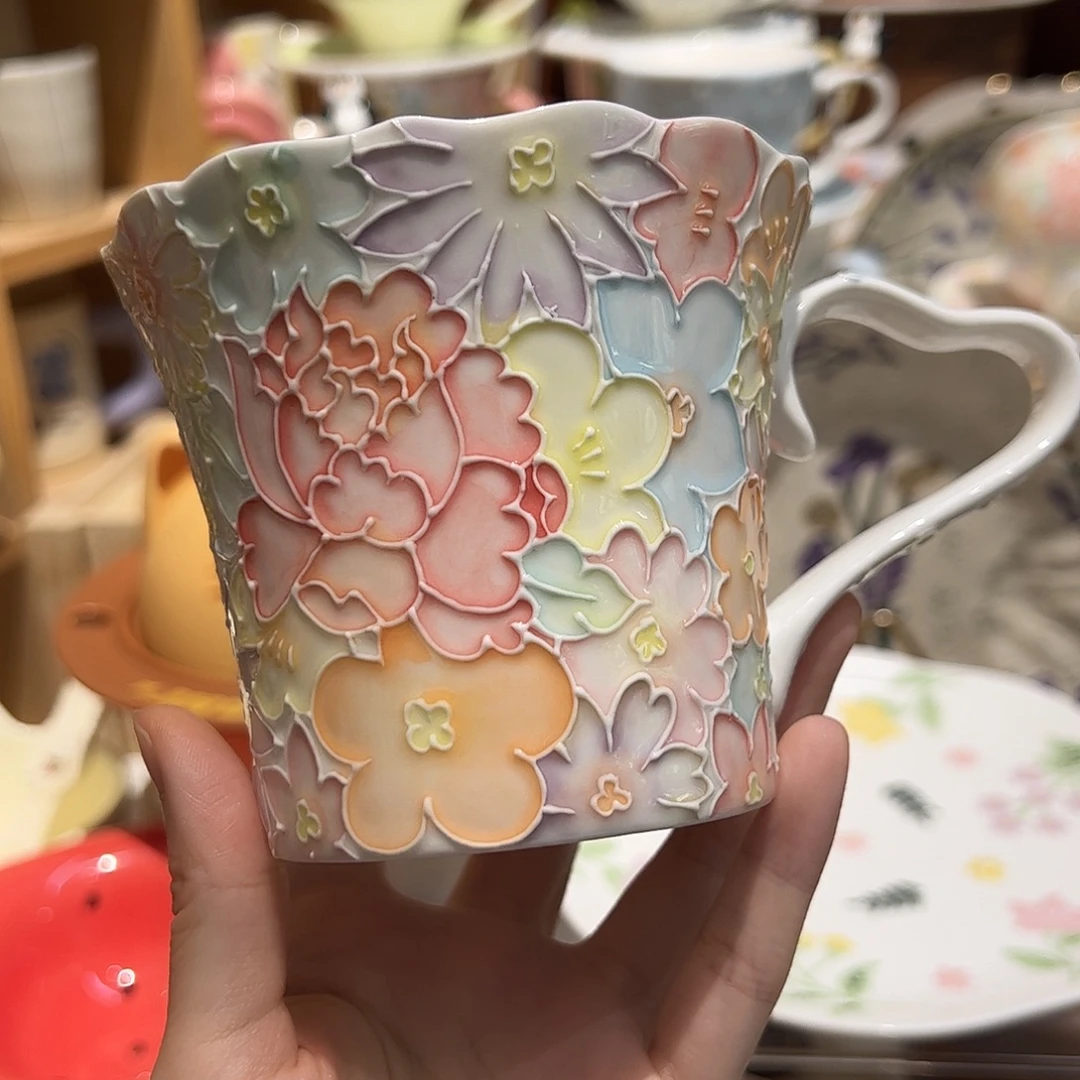 繁花马克杯手绘款