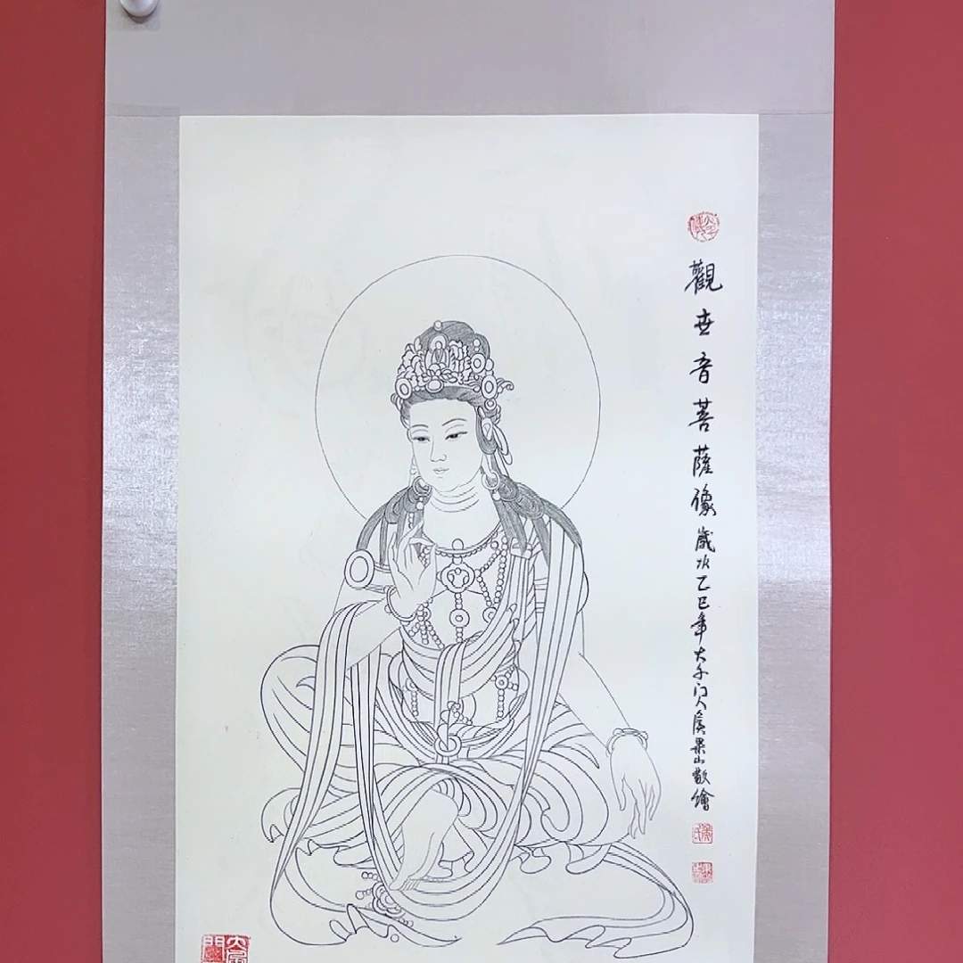 国画侯果山老师亲笔手绘作品朵
