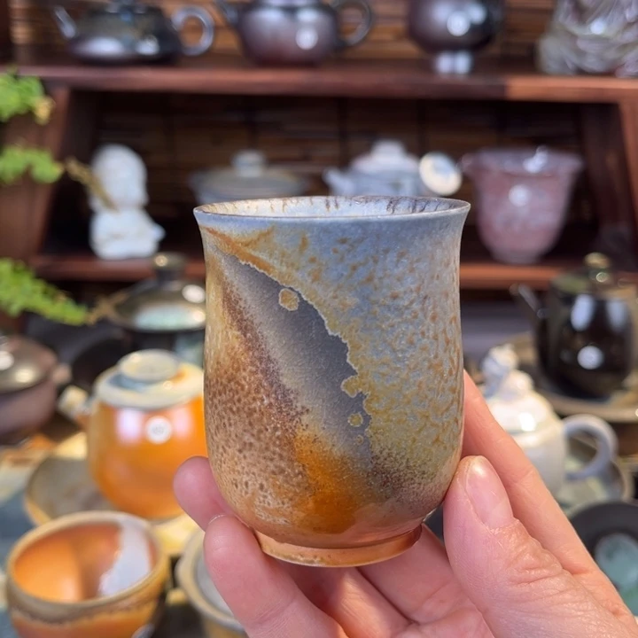 中白握手杯 柴烧系列