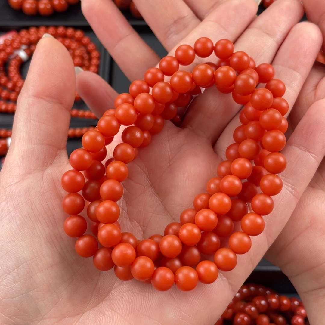 南红玛瑙手链未镶嵌夏*妞7