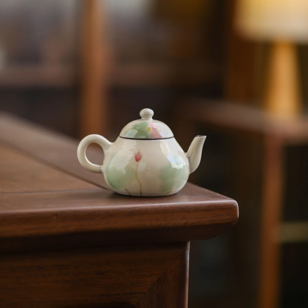 百垚纯手工荷花小梨壶中式功夫茶具家用泡茶器