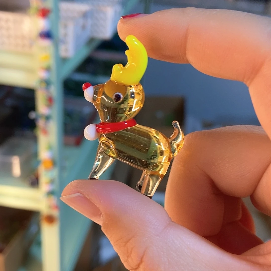 琉璃手工艺品小鹿