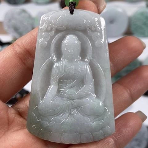 翡翠颈饰未镶嵌阿尼陀佛福利