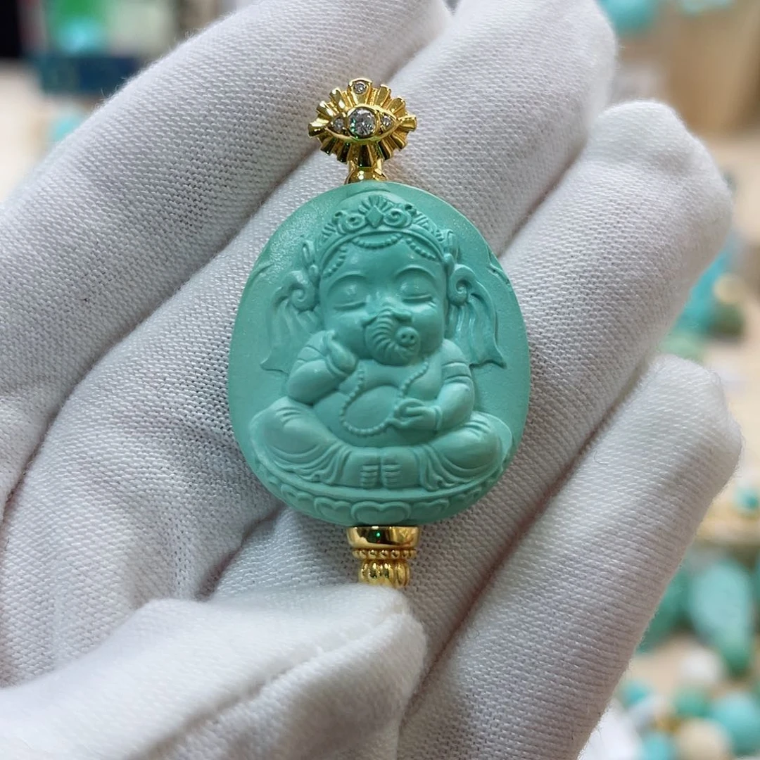 绿松石珠宝奇石未镶嵌