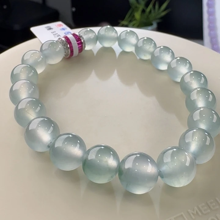 翡翠手链未镶嵌晴钢单圈