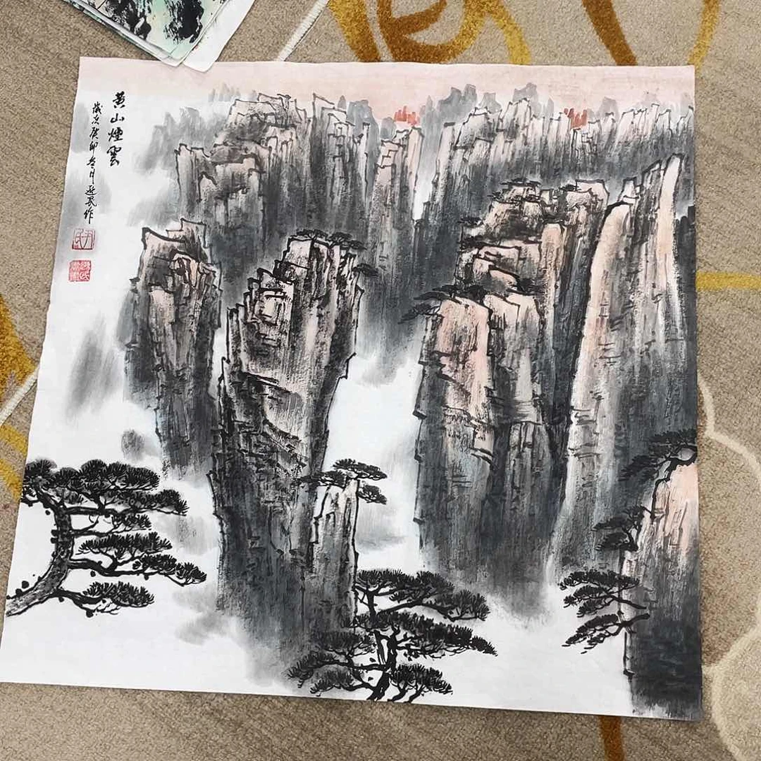 国画定制作品不退不换