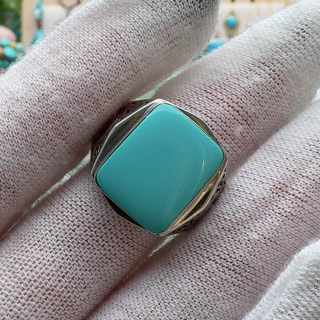 绿松石配饰银S925镶嵌