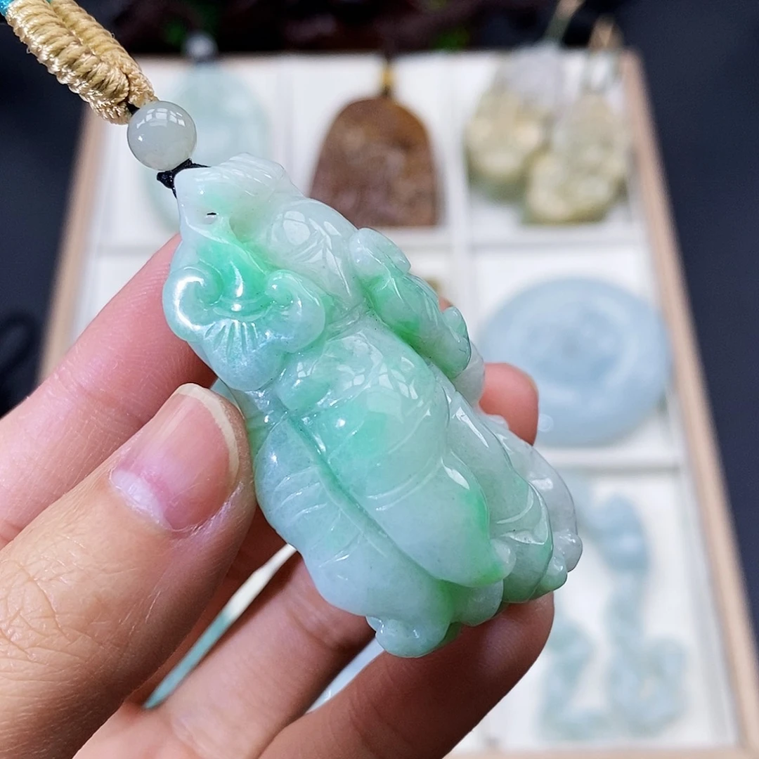 颈饰未镶嵌翡翠缅甸翡翠a货
