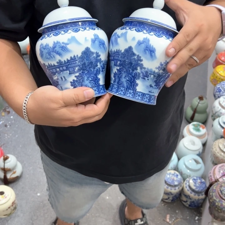 瑕疵福利品陶瓷茶叶罐介意勿拍