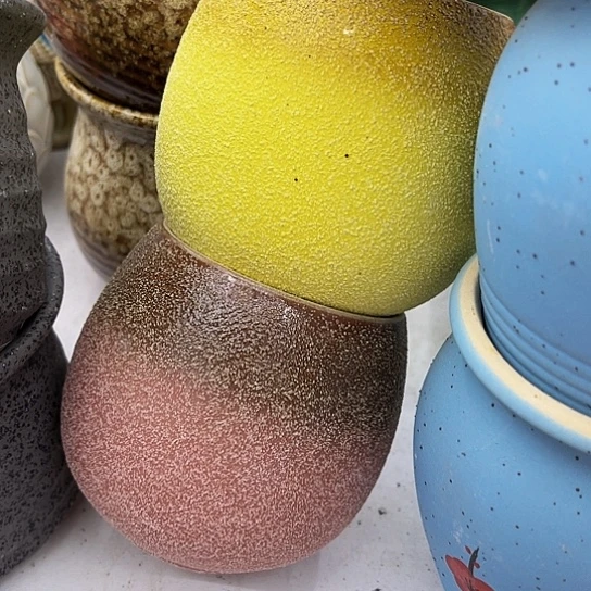 多肉绿植陶瓷花盆9.9包邮，有孔