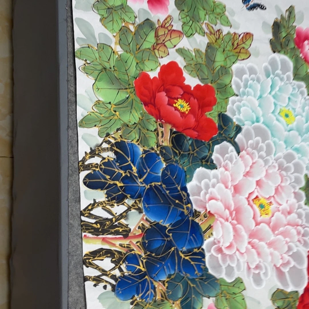 国画纯手绘无边框作品