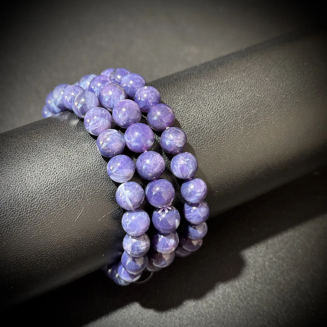 【貝勒爺】s878 臻选紫玉晶水晶素圈手链（多样性发其一）