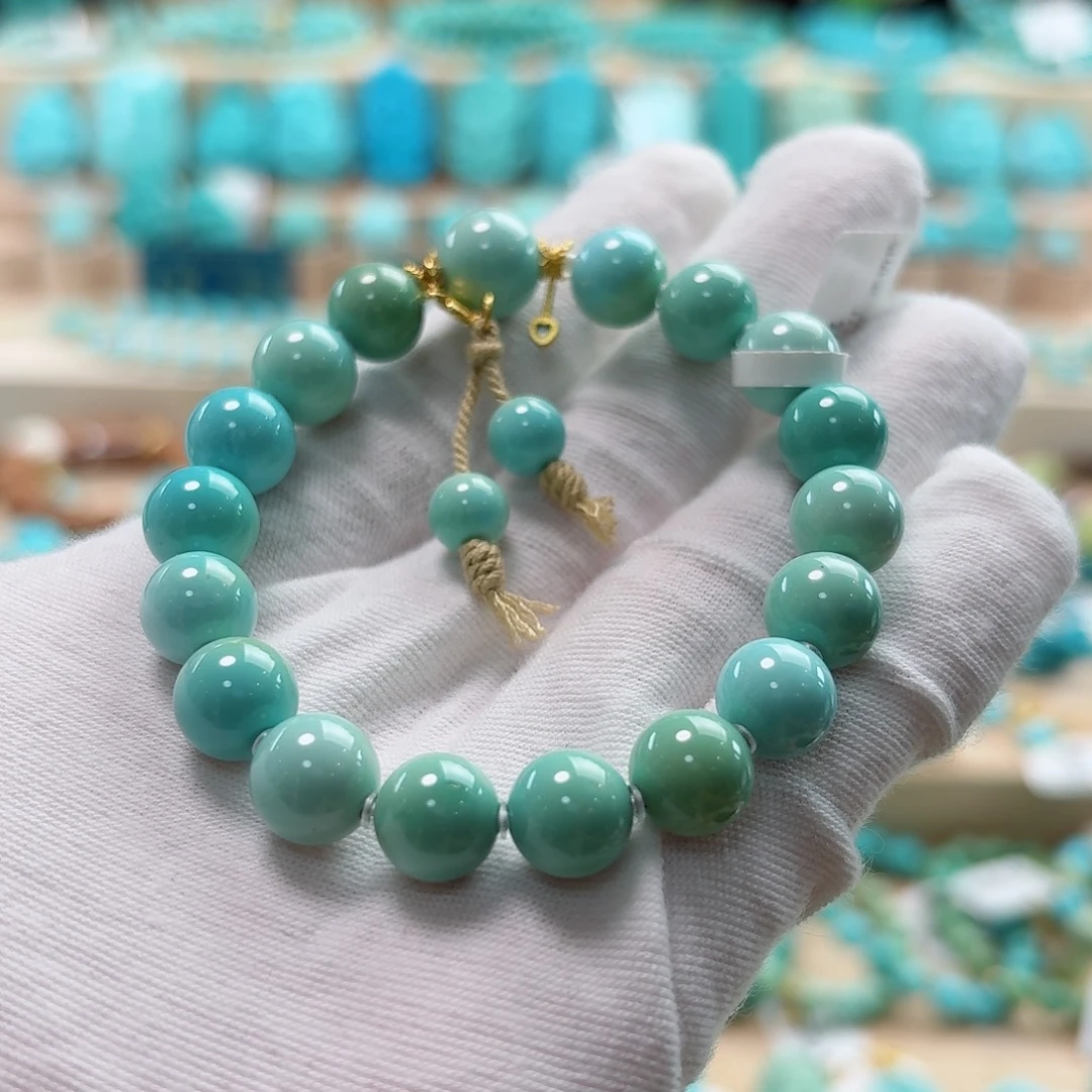 绿松石18K金镶嵌珠宝奇石