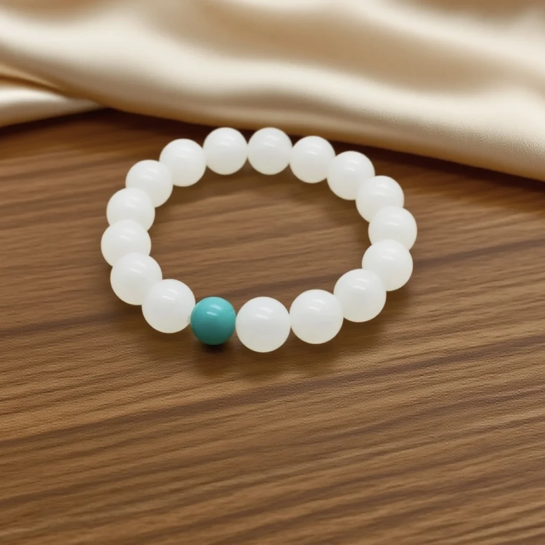 非金属仿珍珠手链 海云母单圈手串078无礼盒